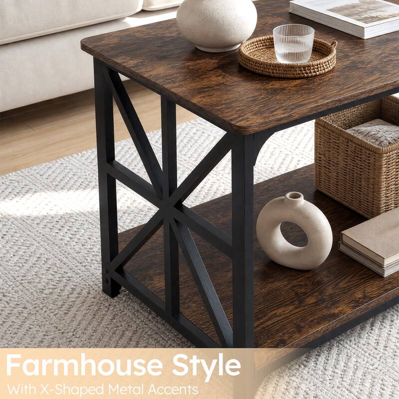 Farmhouse Style With X-Shaped Metal Accents