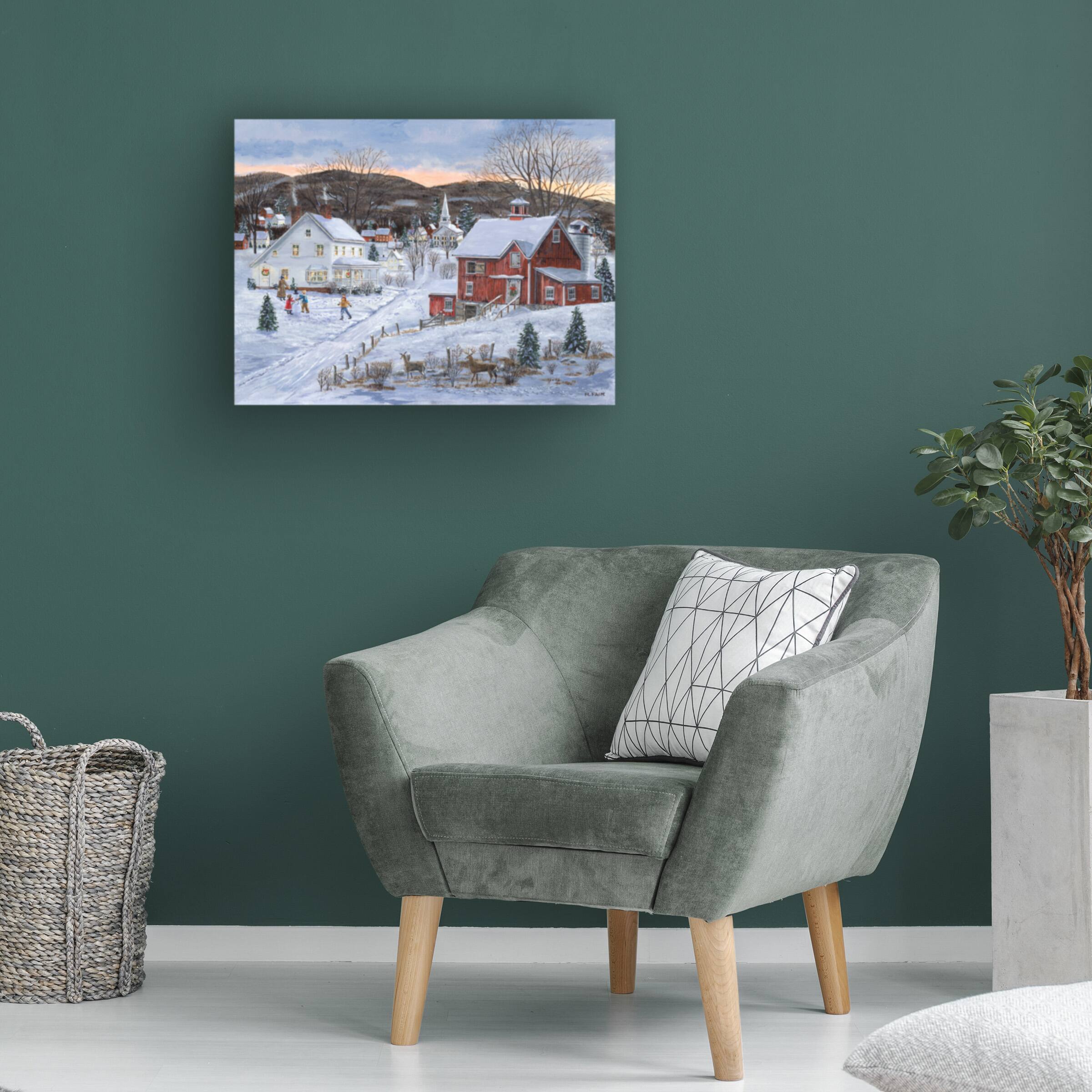 Left. Trademark Fine Art - Bob Fair Christmas Presence Canvas Art - 32 x 24 Inches - 32x24 - Multicolor.