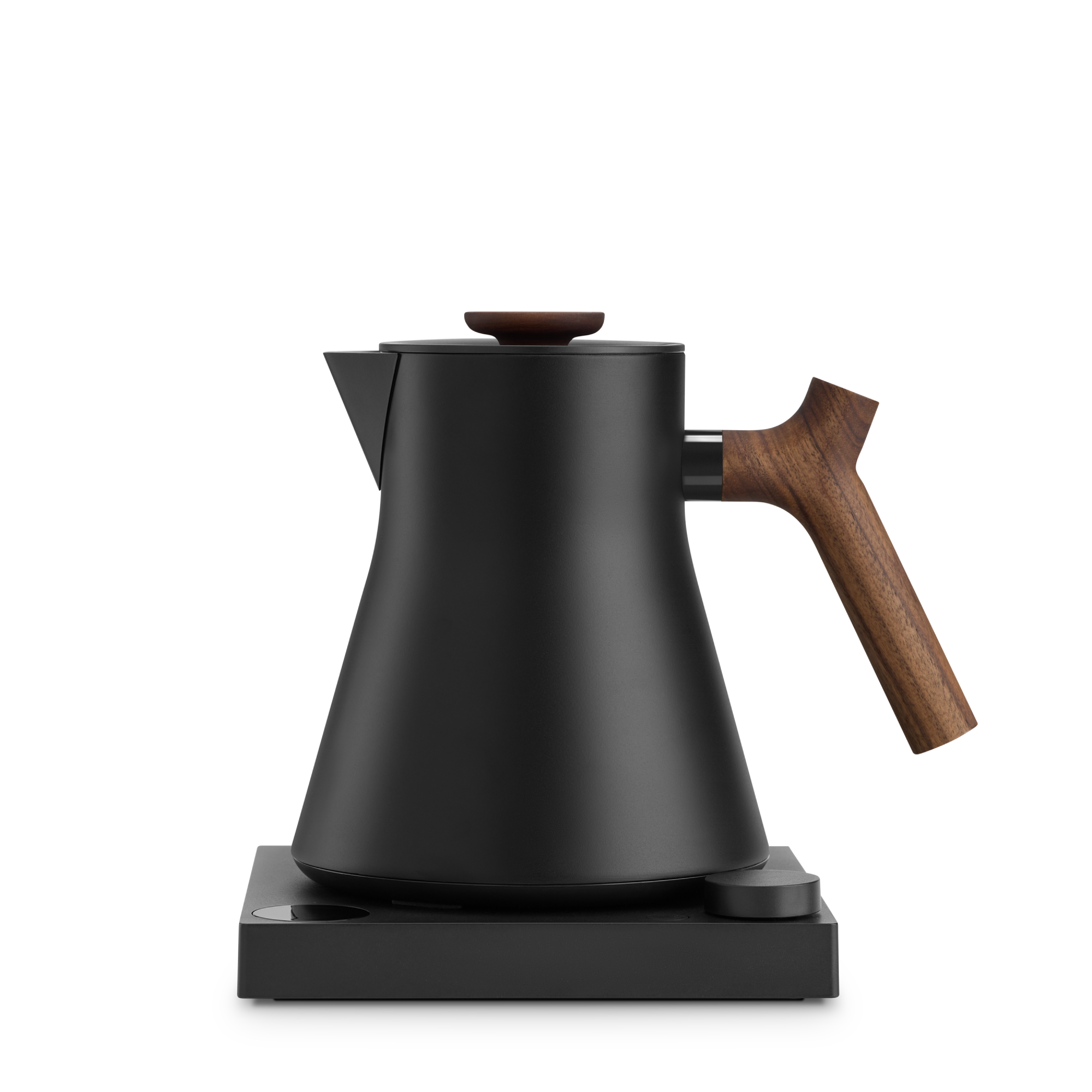 Front. Fellow - Corvo EKG Pro Electric Kettle - Matte Black and Walnut.