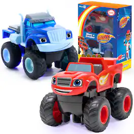 JitteryGit - Blaze and the Monster Machine & Crusher Turbo Racers 2-Pack Monster Truck Set