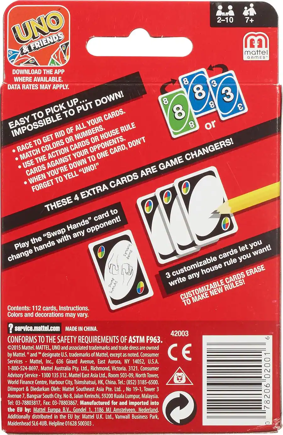 Uno Fast Mattel UNO Original Classic Card Game 108 Card Deck - Best Buy