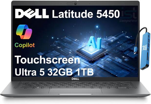 DELL Latitude 5450
Copilot
Touchscreen
Ultra 5 32GB 1TB