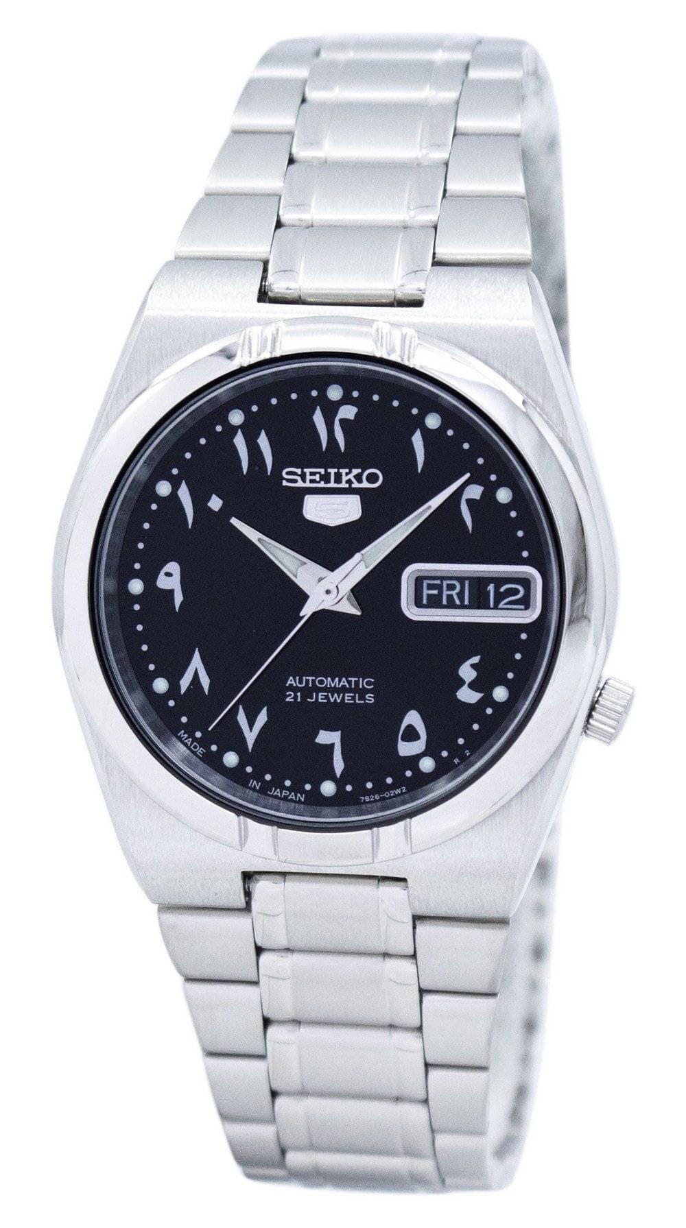 Seiko 5 Automatic SNK063J5 Unisex Watch Stainless Steel Black Dial