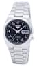 Seiko - 5 Automatic SNK063J5 Unisex Watch Stainless Steel Black Dial 30M - Silver/Black