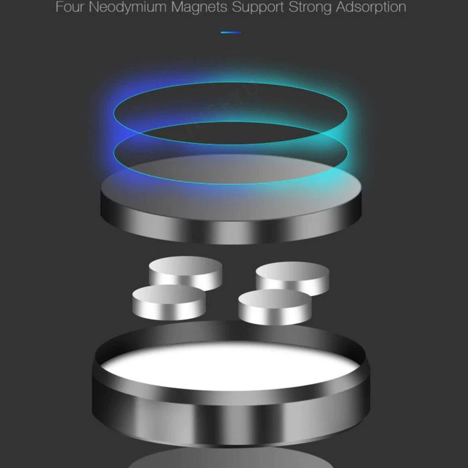 Four Neodymium Magnets Support Strong Adsorption