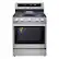 Front. LG - 30-in Wide 6.3 Cu. Ft. Freestanding Gas True Convection Smart Range with 5 Burners, Air Fry and UltraHeat 20K Burner - PrintProof Stainless Steel.
