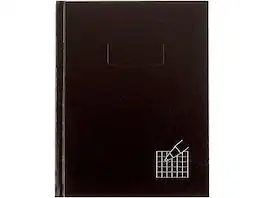 Rediform - Executive and Journals 1-Subject Professional Notebooks, 7.25" x 9.25", Quad, 96 Sheets - Black