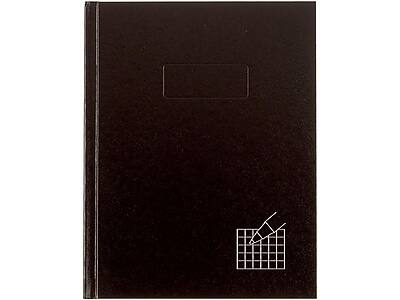 Front. Rediform - Rediform Executive and Journals 1-Subject Professional Notebooks, 7.25" x 9.25", Quad, 96 Sheets, Black (A9Q) - Black.