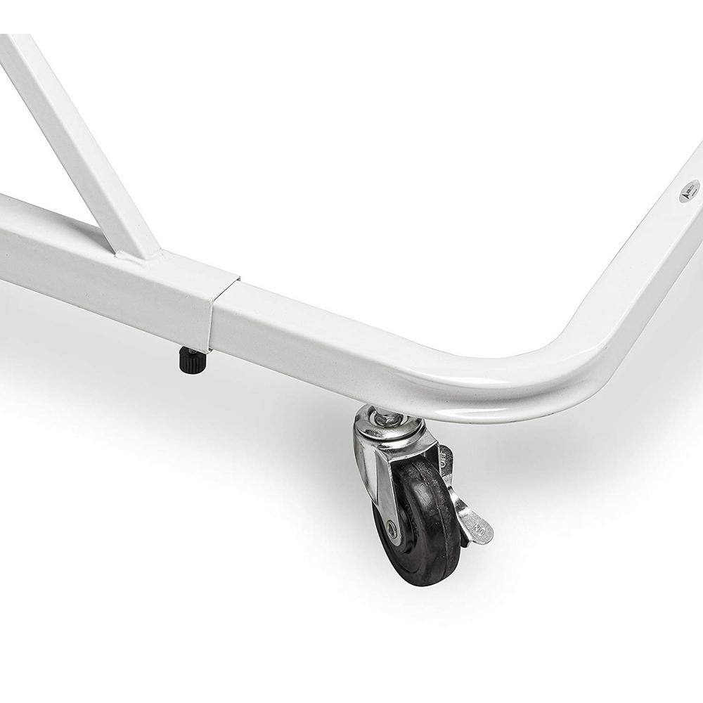 Alt View 1. AdirOffice - Steel Portable Hanging File Cart Mobile Blueprint Storage Rack - White.