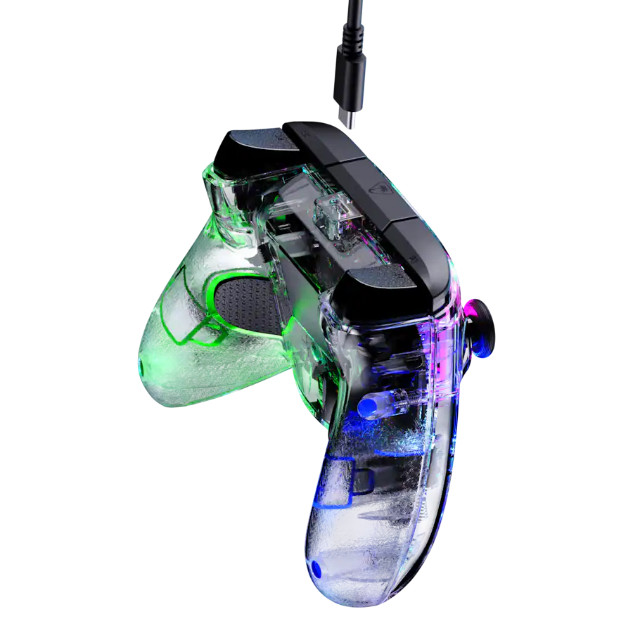 Total Beach Controller Turtle Beach Afterglow™ Wired RGB Gaming Controller Clear - Best Buy