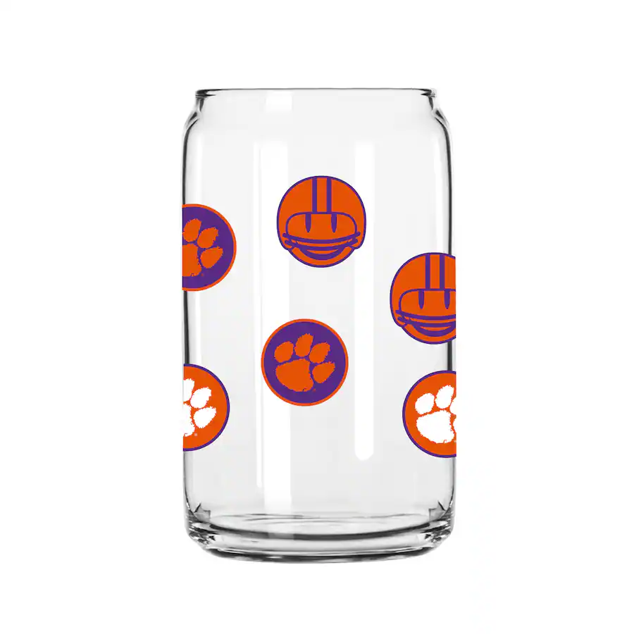 Logo Brands Clemson Tigers 16oz Smiley Can Glass Multicolor 4930988 logo-brands-clemson-tigers-16oz-smiley-can-glass-multicolor-4930988
