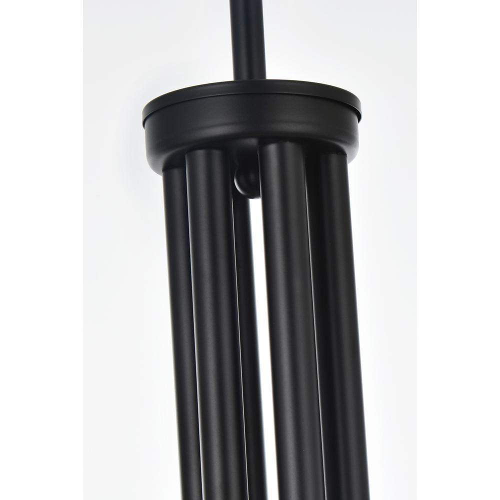 Alt View 1. Living District - Layne 50 inch chandelier in Black - Black.