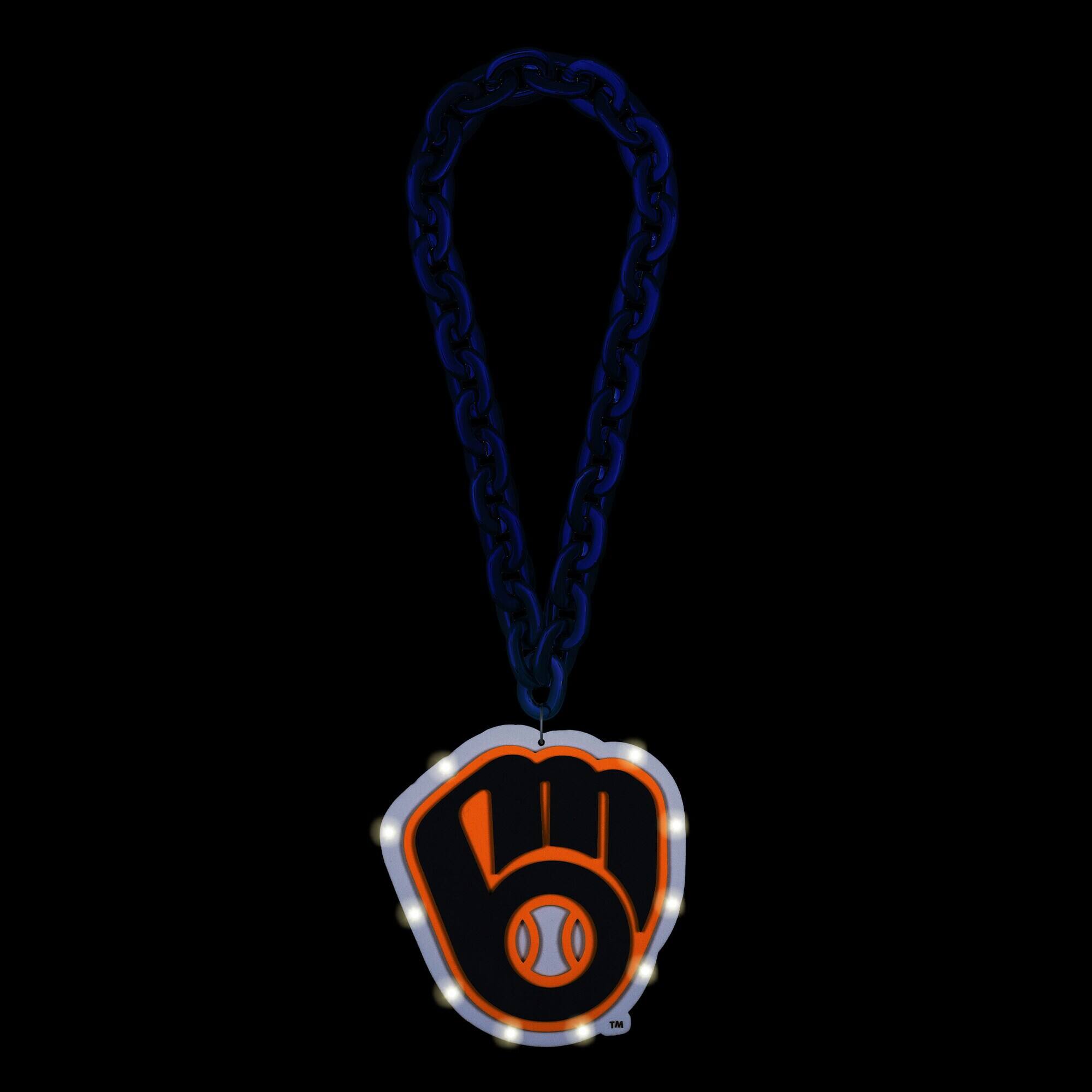 Alt View 1. FOCO - Light Up Big Logo Fan Chain - Multicolor.