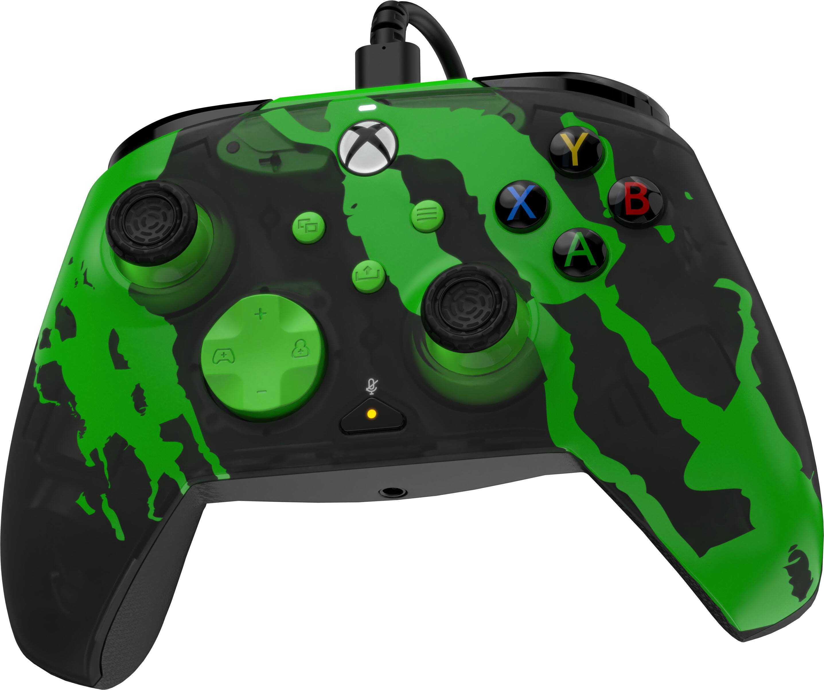 Alt View 6. PDP - Rematch Glow Advanced Wired Controller for Xbox Series X|S, Xbox One & Windows - Jolt Green.
