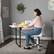 Alt View Zoom 15. Studio Designs - Dart Sewing Table Folding Top and Adjustable Platform - Charcoal Black / White.
