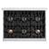 Angle. ZLINE - 36 in. Wide 6 Burner Classic Gas with DuoPro Cooktop (PCRTS-36) - Satin Stainless Steel.