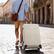 Alt View 10. Winado - 24" Hardshell Carry On Luggage with Spinner Wheels Lightweight PP Hardside Small Suitcase with Built-in Lock - White.