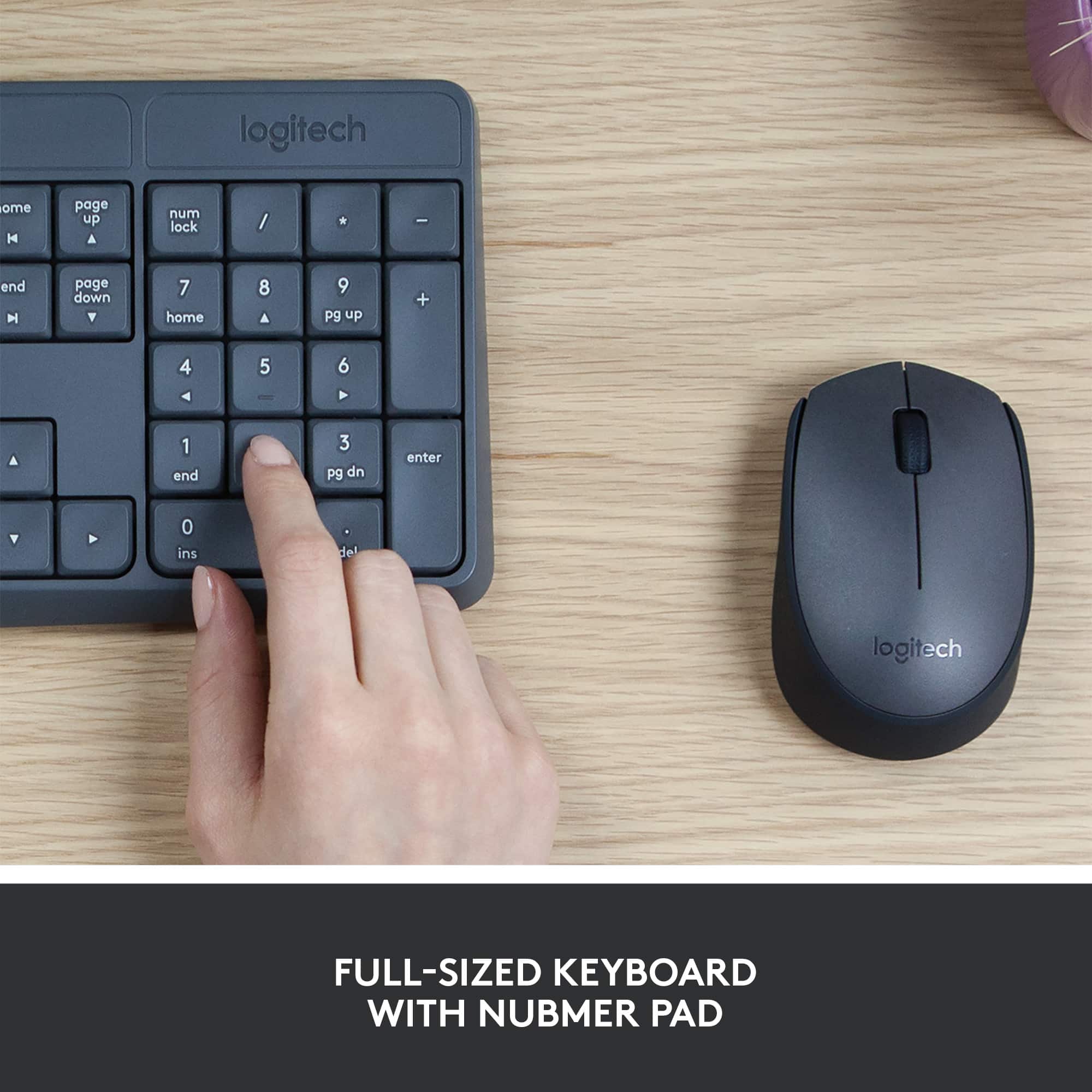 Logitech Full-Sized Keyboard with Numeric Pad.