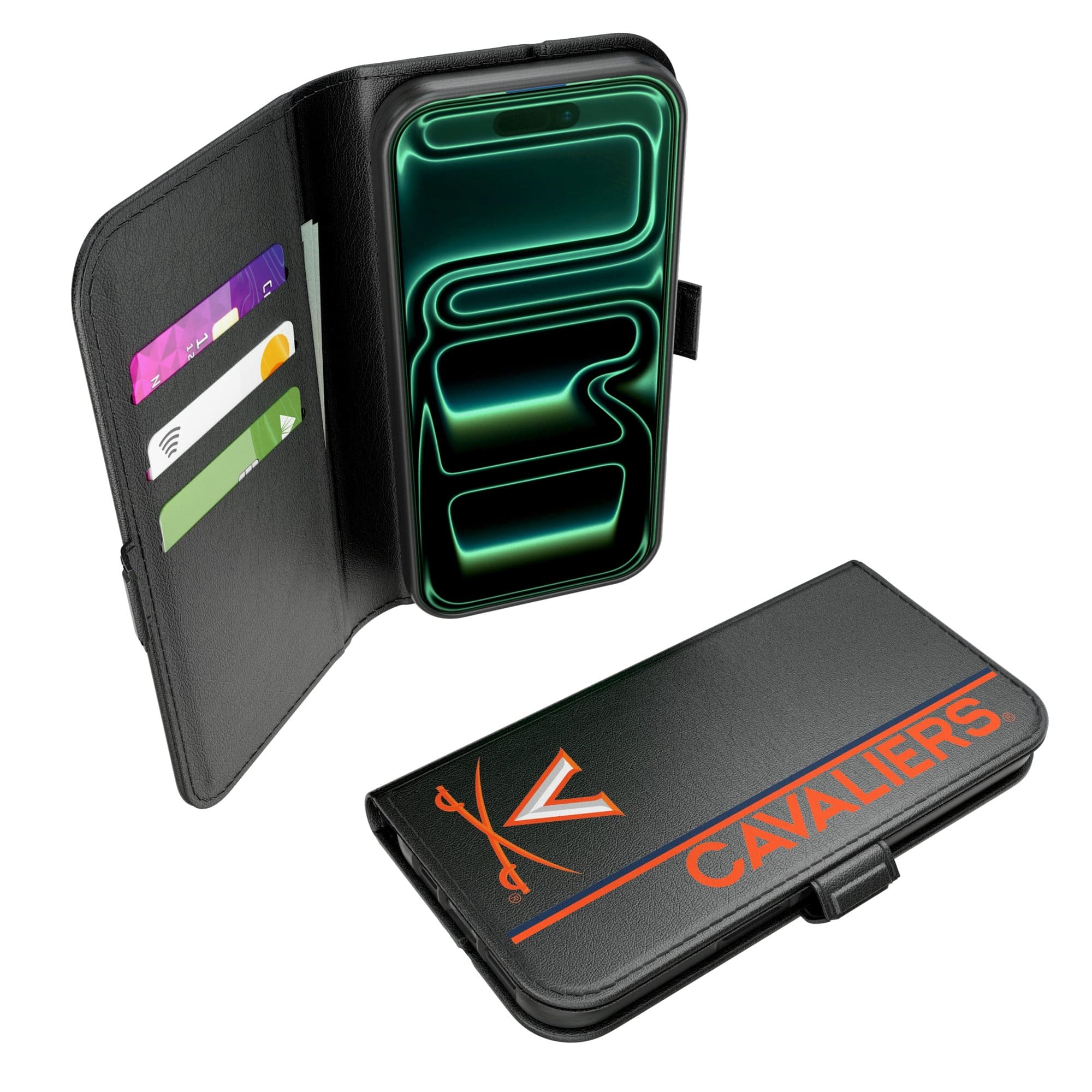 Keyscaper - NCAA - Virginia Cavaliers iPhone Folio 2.0 Case - 17 Pro Max - Black price history on PriceWatchPro