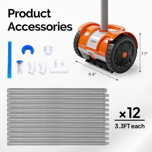 Product Accessories  
VINGLI  
7.7"  
11.4" x 12  
3.3FT each