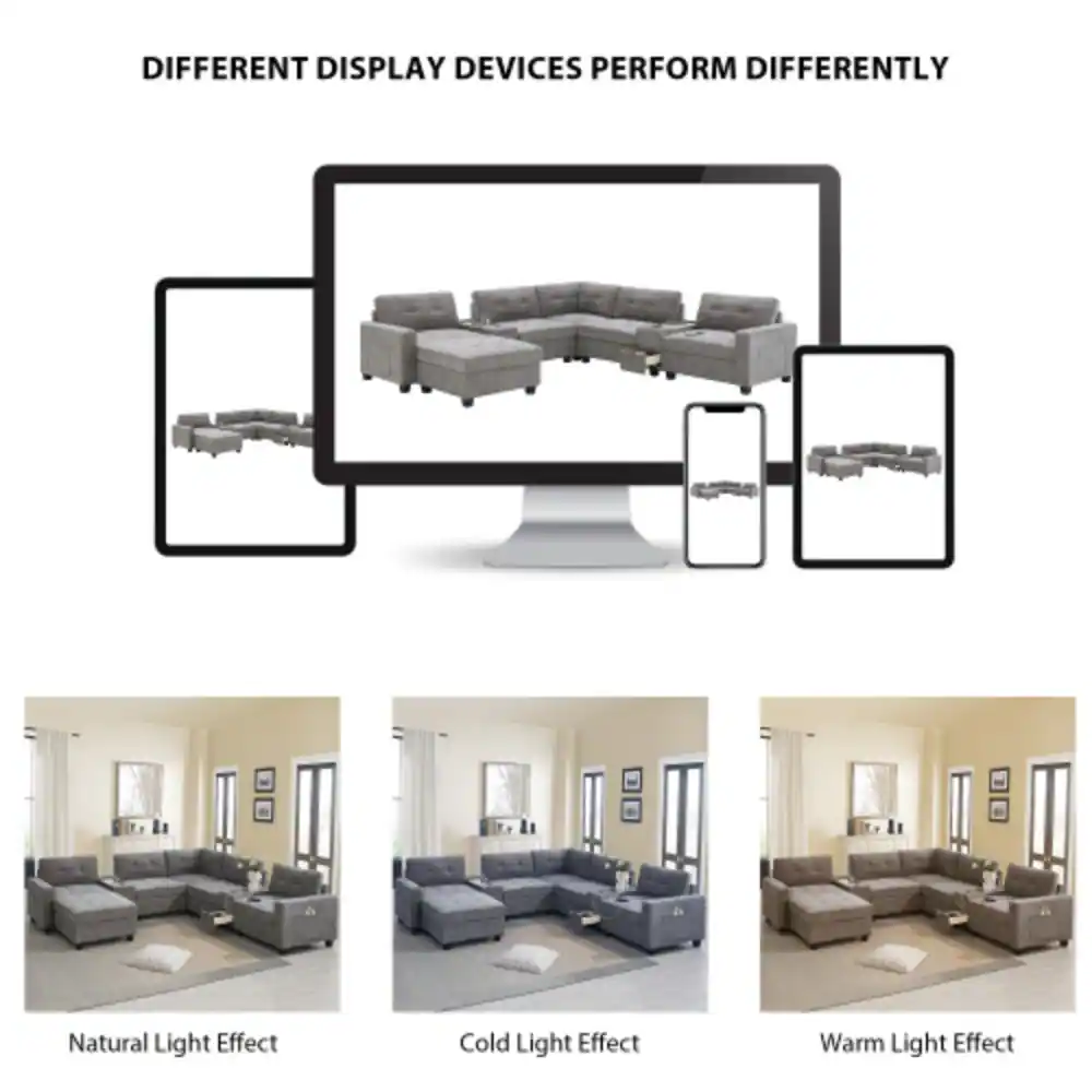 Different display devices perform differently

Natural Light Effect

Cold Light Effect

Warm Light Effect
