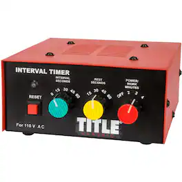 TITLE Boxing - Classic Personal Training Workout Interval Gym Timer - Red