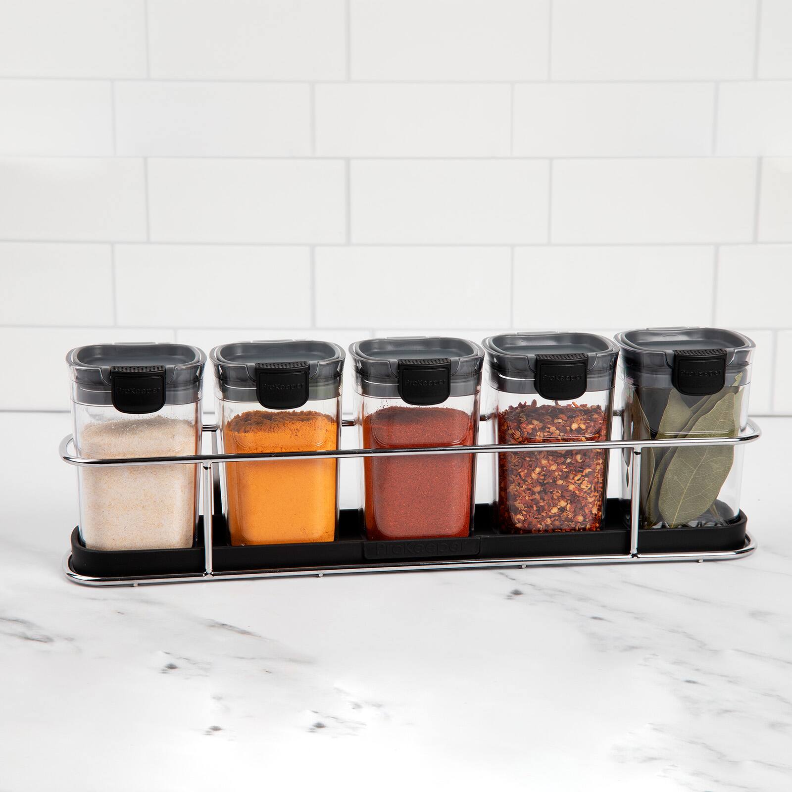 Alt View 3. Progressive International - ProKeeper+ Airtight Storage Container Set, 6-Piece, Clear Plastic - Clear.