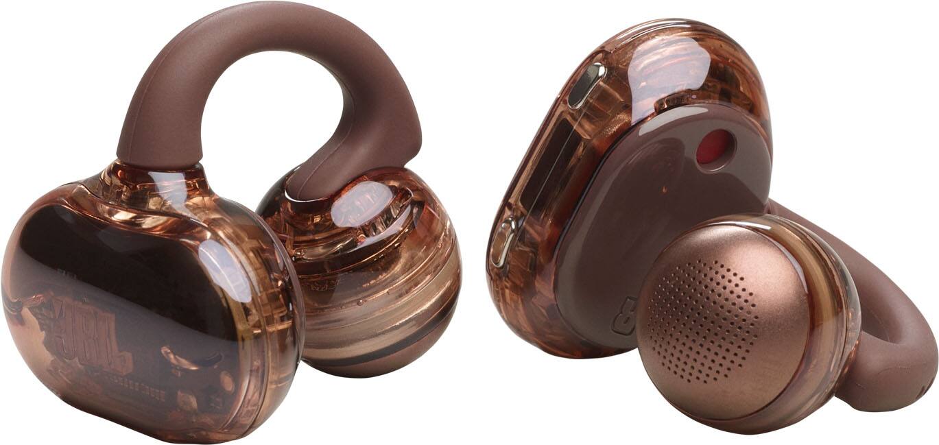 Angle. JBL - Soundgear Clips - TRUE wireless bluetooth open-ear headphones - 2026 - Copper.