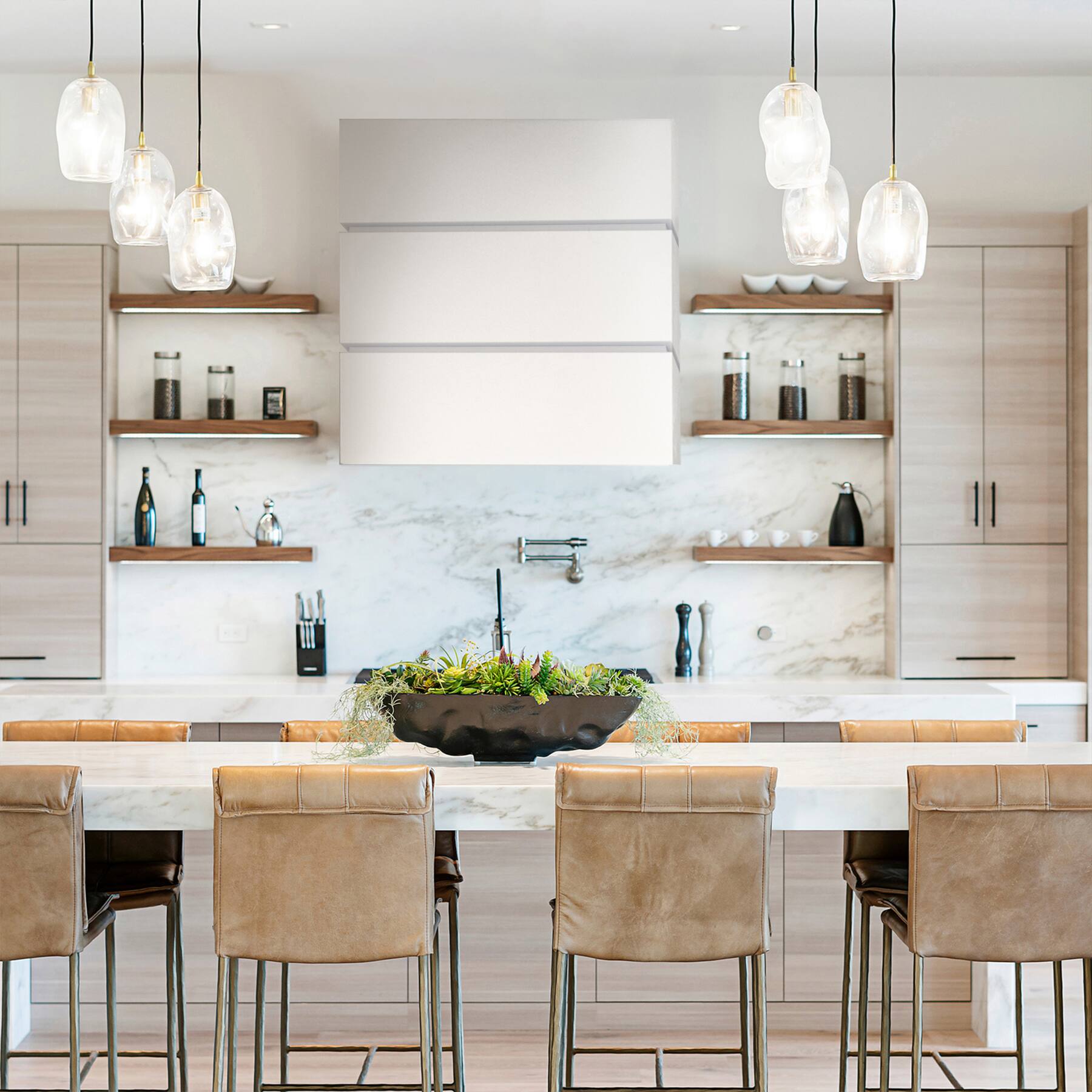 Alt View 9. Akicon - Akicon 36 inch Ducted 600-CFM White Wall-Mounted Range Hood with Charcoal Filter - White.