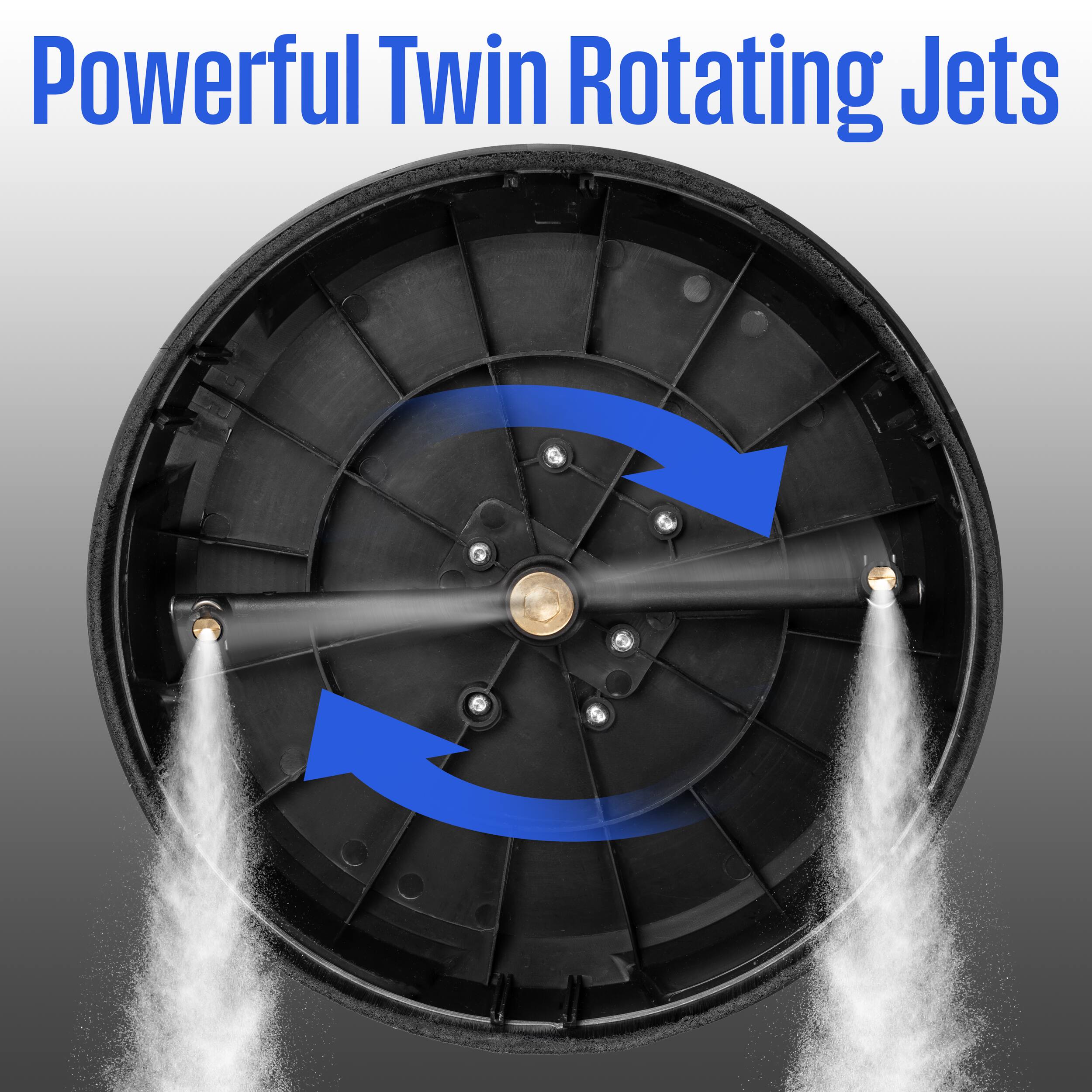 Powerful Twin Rotating Jets