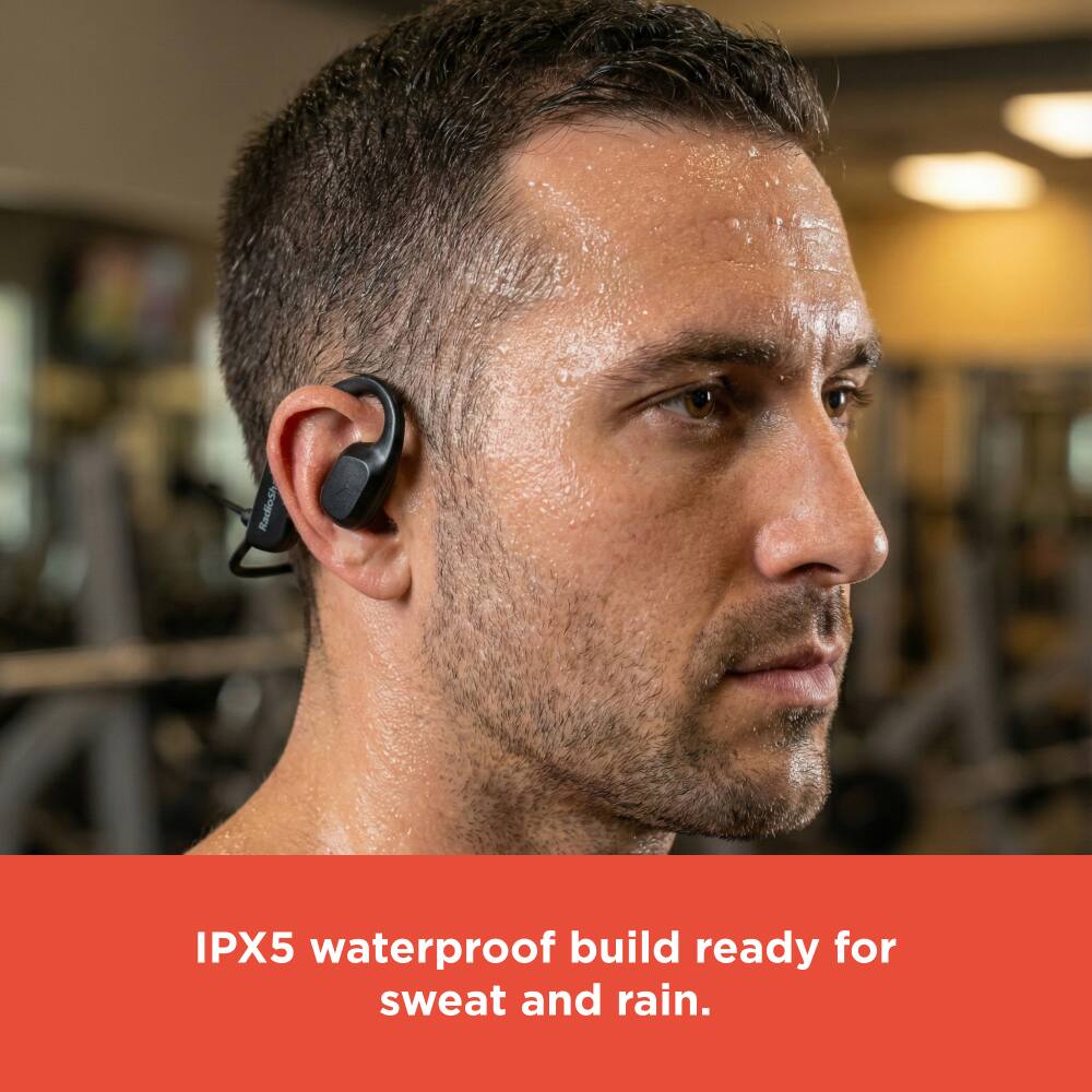 IPX5 waterproof build ready for sweat and rain.