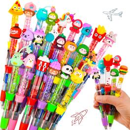 Paradigms Interiors - Multicolor Pen In One Fun 4 in 1 Cute Pens Bulk Cool Ballpoint For Gifts