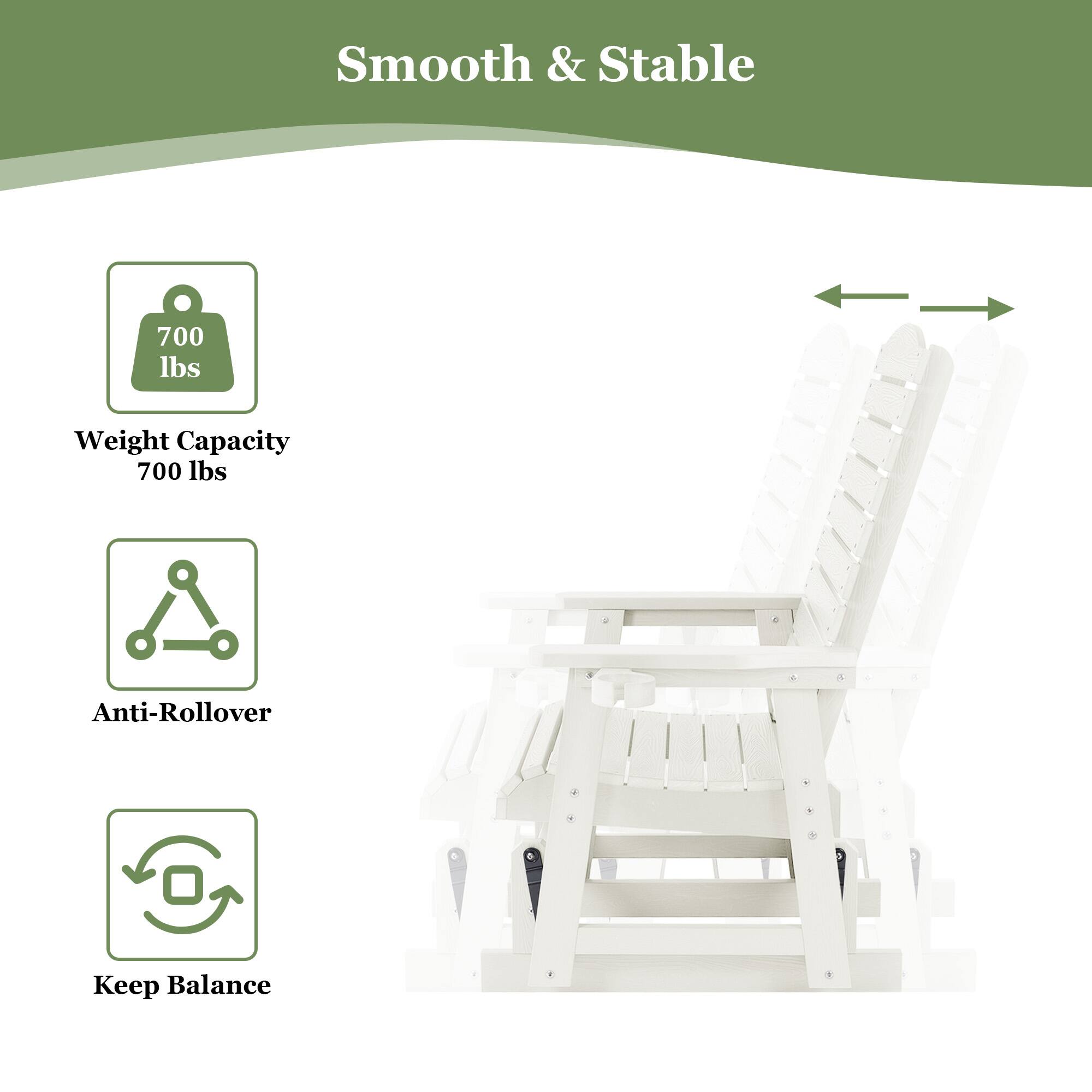 Smooth & Stable

- Weight Capacity: 700 lbs
- Anti-Rollover
- Keep Balance