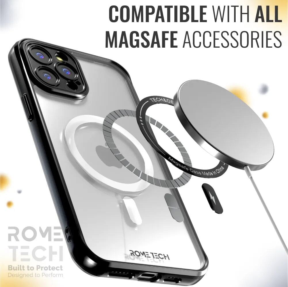 COMPATIBLE WITH ALL MAGSAFE ACCESSORIES

TECH&DE MagSafe Case Made in China

ROME TECH
Built to Protect
Designed to Perform