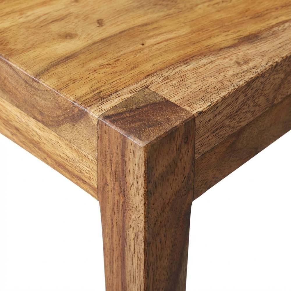 Alt View 3. Starlight Canyon Home - Distressed Wood Scatter Table, Mid-Century Modern Side Table - Light Brown.