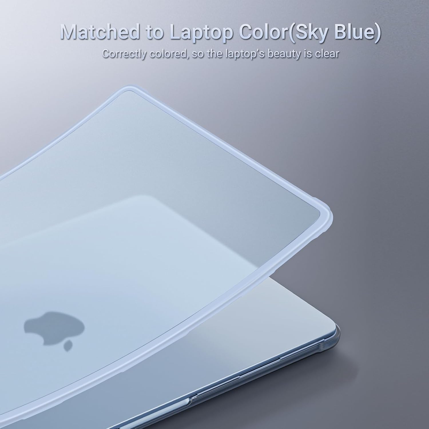 Matched to Laptop Color(Sky Blue)  
Correctly colored, so the laptop's beauty is clear