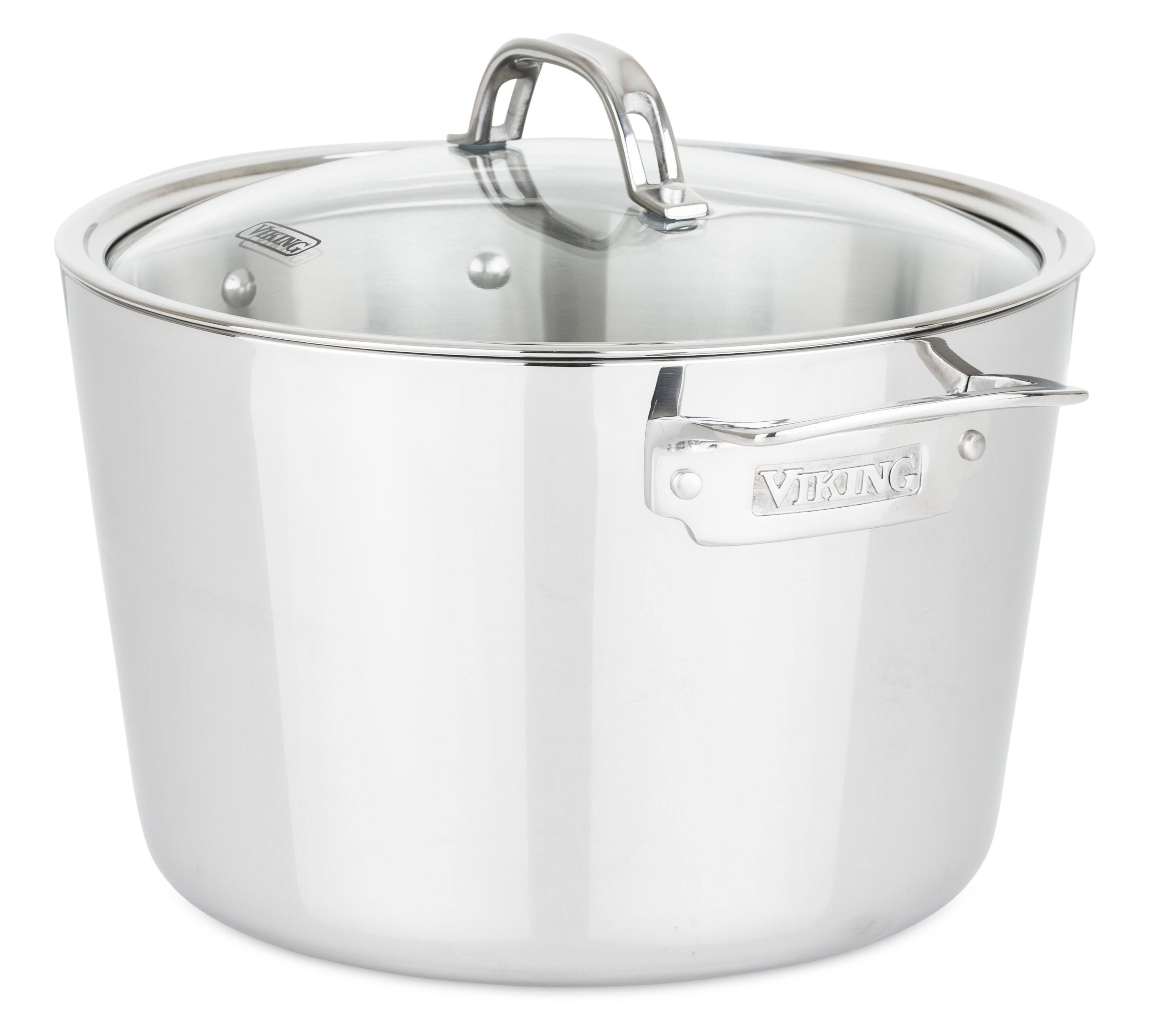 Alt View 19. Viking - Contemporary 3 Ply 7-Piece Cookware Set- Mirror - Stainless Steel.