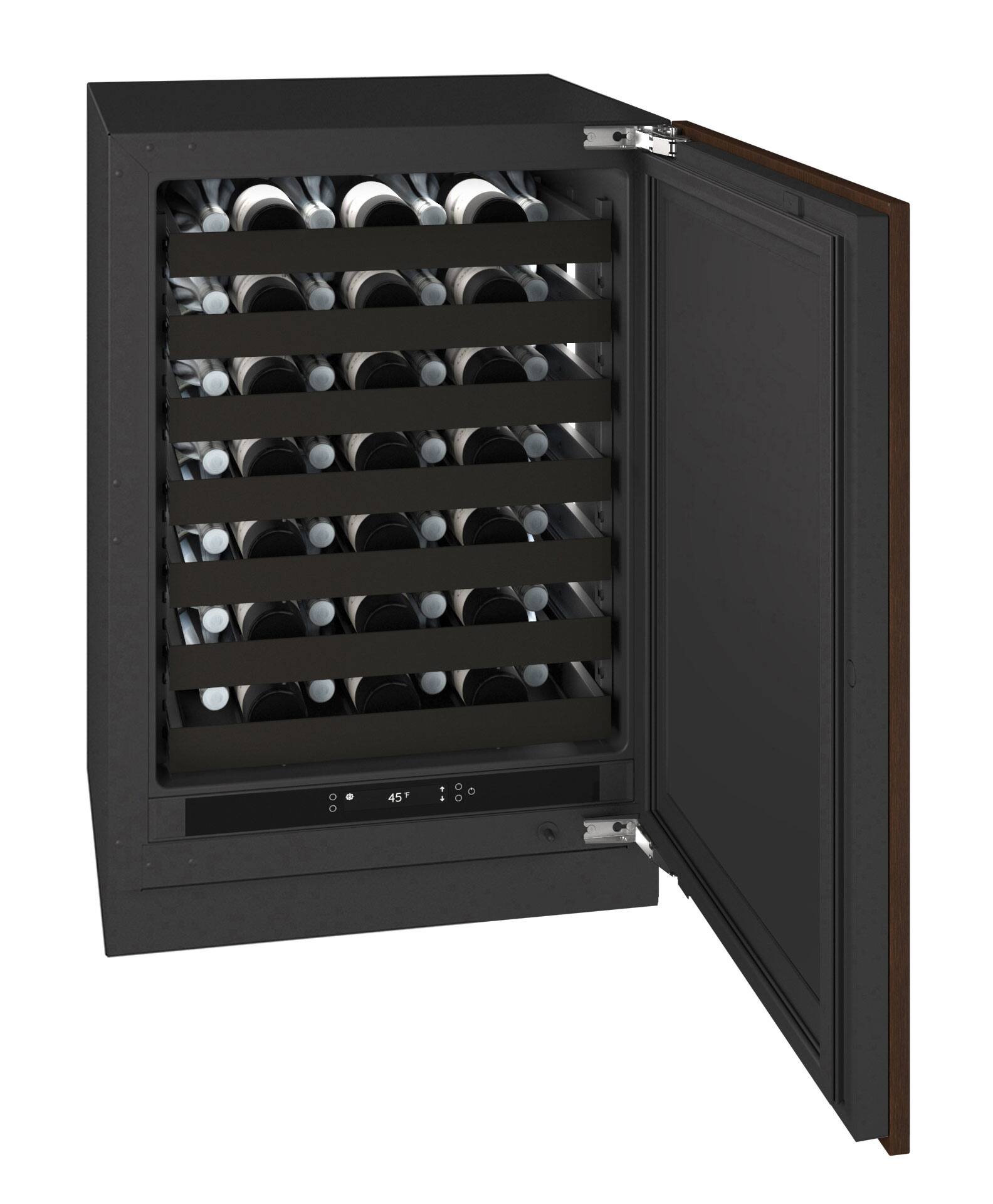 Alt View 4. U-Line - U-Line 24"W. 5.1 Cu.Ft. Built-In Wine Refrigerator-Panel Ready - Integrated Solid.