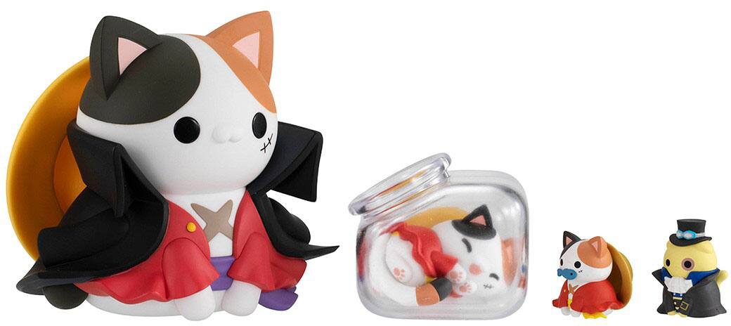 Alt View 1. Bandai - Good Night NyanPieceNyan - 2.5" One Piece Megahouse Mega Cat Project - Styles May Vary.