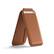 Front. Satechi - Magnetic MagSafe Wallet - Double Flap Stand, 4 Card Slots, NFC Pass-Through, for iPhone 17/16/15/14/13/12 - Brown.