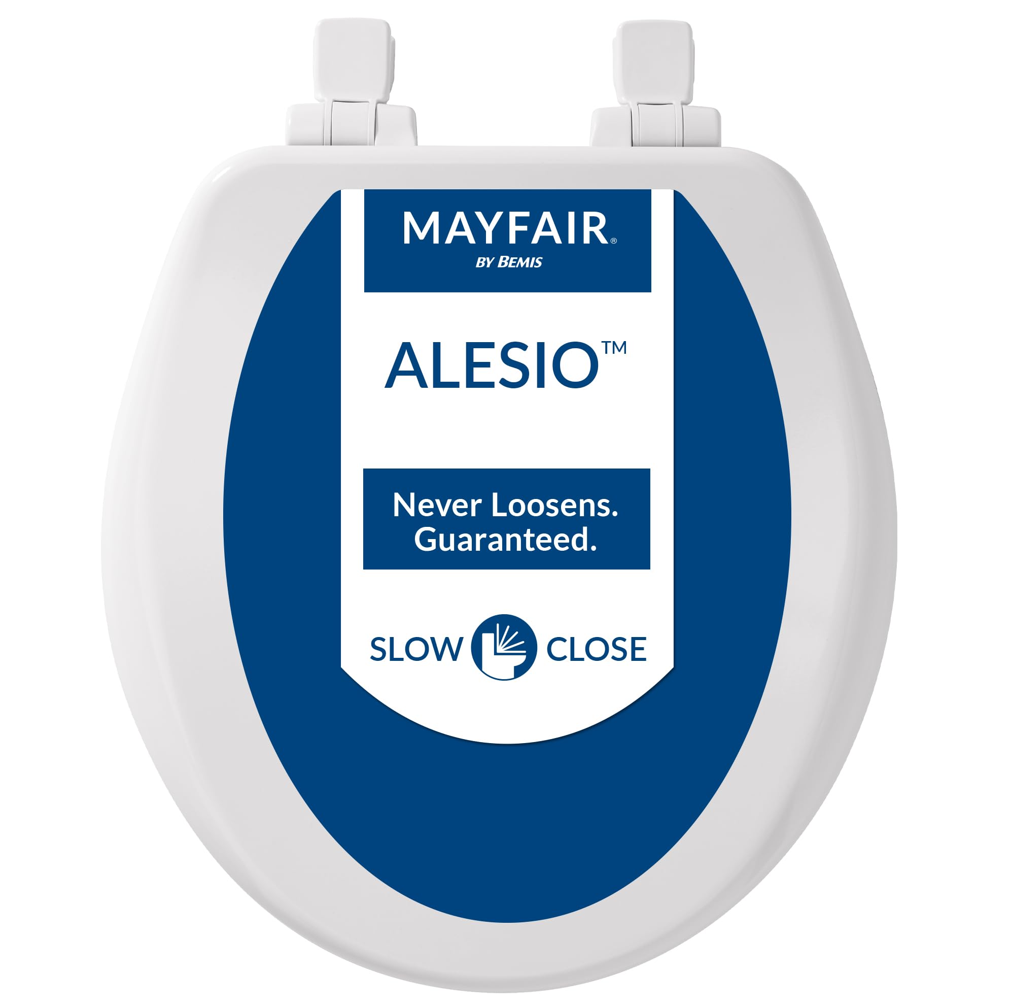 MAYFAIR BY BEMIS  
ALESIO™  
Never Loosens. Guaranteed.  
SLOW CLOSE