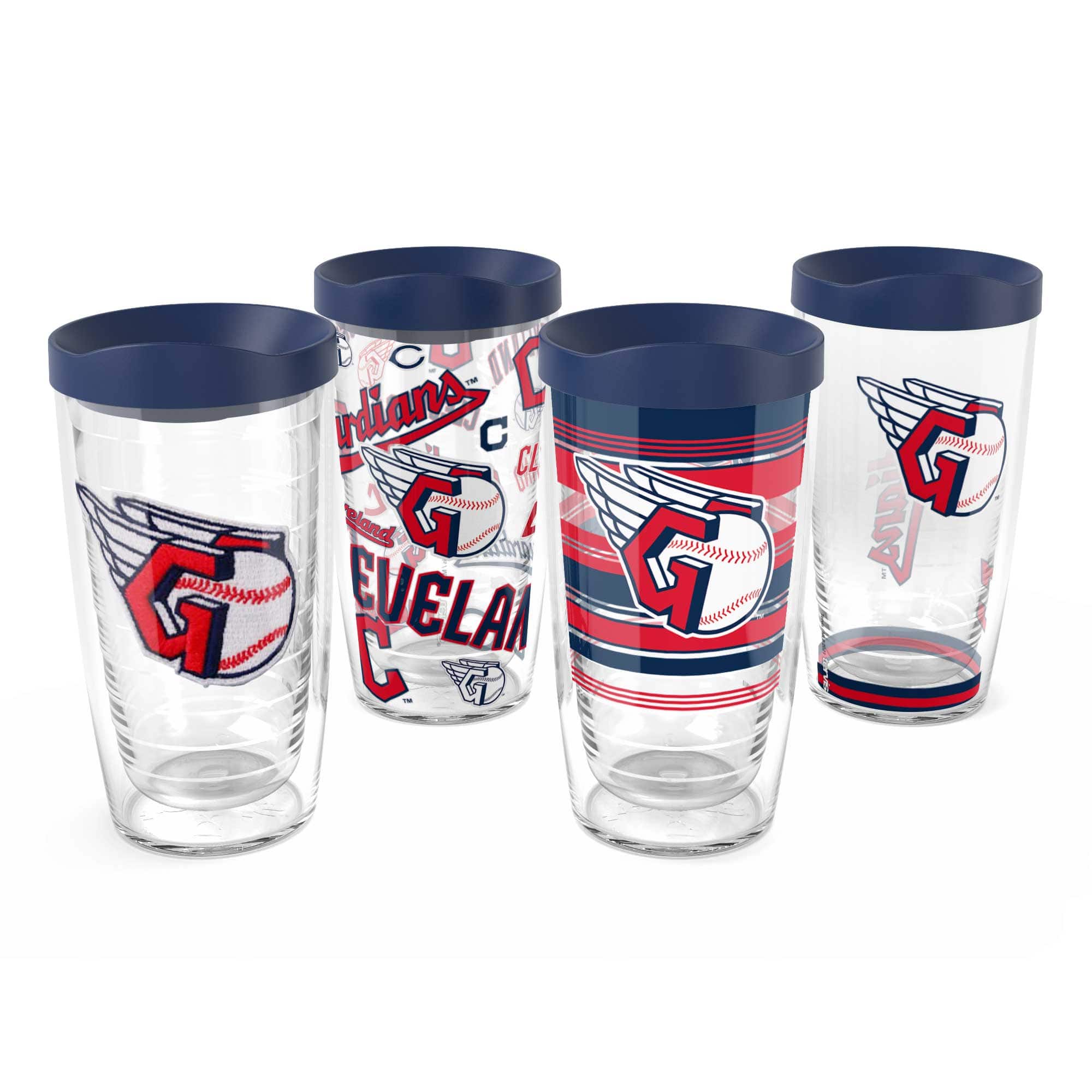 Tervis - Cleveland Guardians Four-Pack 16oz. Classic Tumbler Set - Multicolor