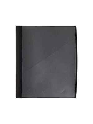 Alt View 4. Smead - Report Covers with Clear Front, 3-Prong, Letter Size, 5/Pack - Black.