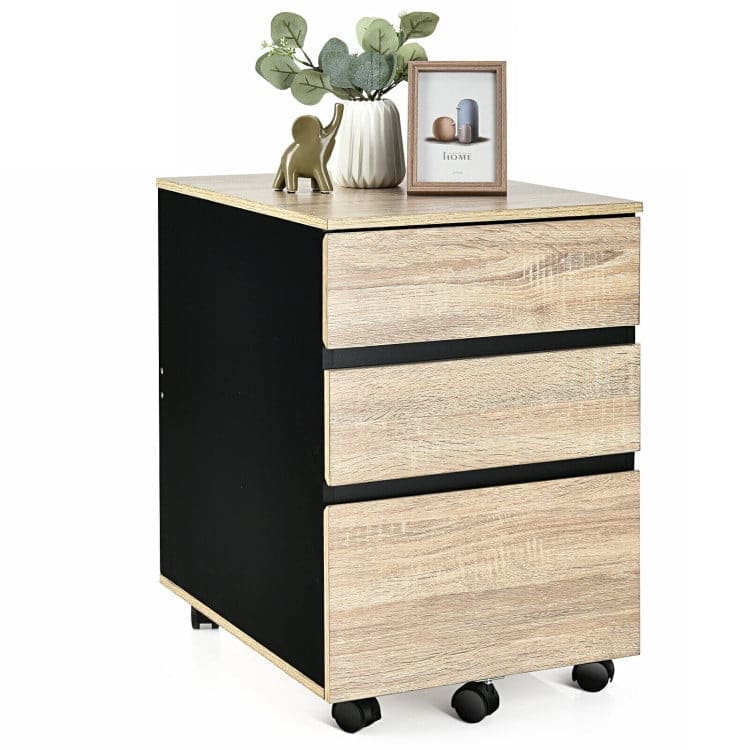 Kadyn - Filing Cabinet Office Drawers, Office Storage Cabinet,3-Drawer Mobile File Cabinet for Home Office