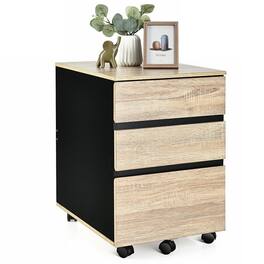 Kadyn - Filing Cabinet Office Drawers, Office Storage Cabinet,3-Drawer Mobile File Cabinet for Home Office