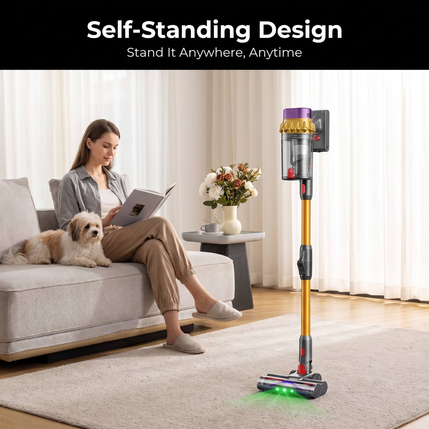 Self-Standing Design  
Stand It Anywhere, Anytime