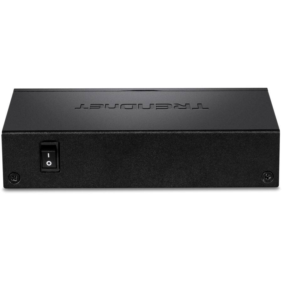 Alt View 3. Trendnet - 5-Port Gigabit Long Range PoE+ Switch TPE-LG50 - Black.