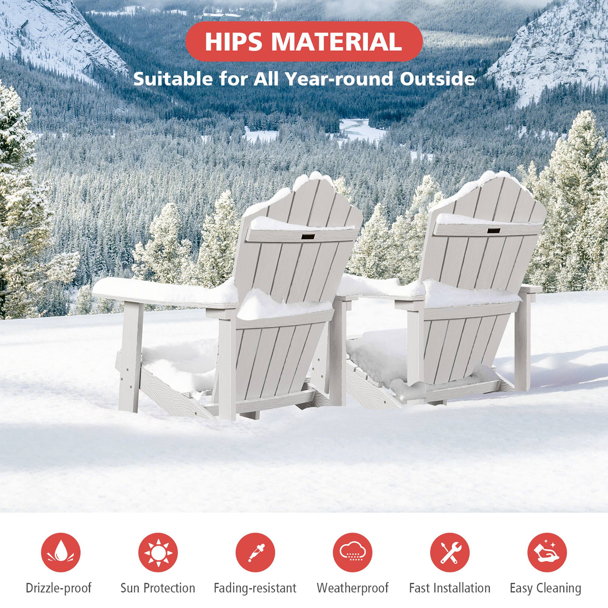 HIPS MATERIAL Suitable for All Year-round Outside
Drizzle-proof
Sun Protection
Fading-resistant
Weatherproof
Fast Installation
Easy Cleaning