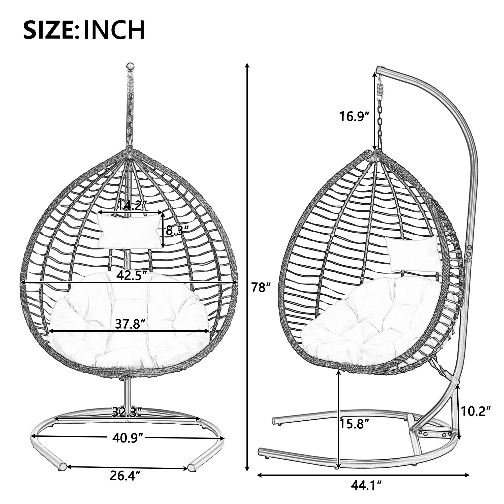 SIZE: INCH

- 16.9"
- 14.2"
- 8.3"
- 42.5"
- 78"
- 37.8"
- 32.3"
- 40.9"
- 15.8"
- 10.2"
- 26.4"
- 44.1"