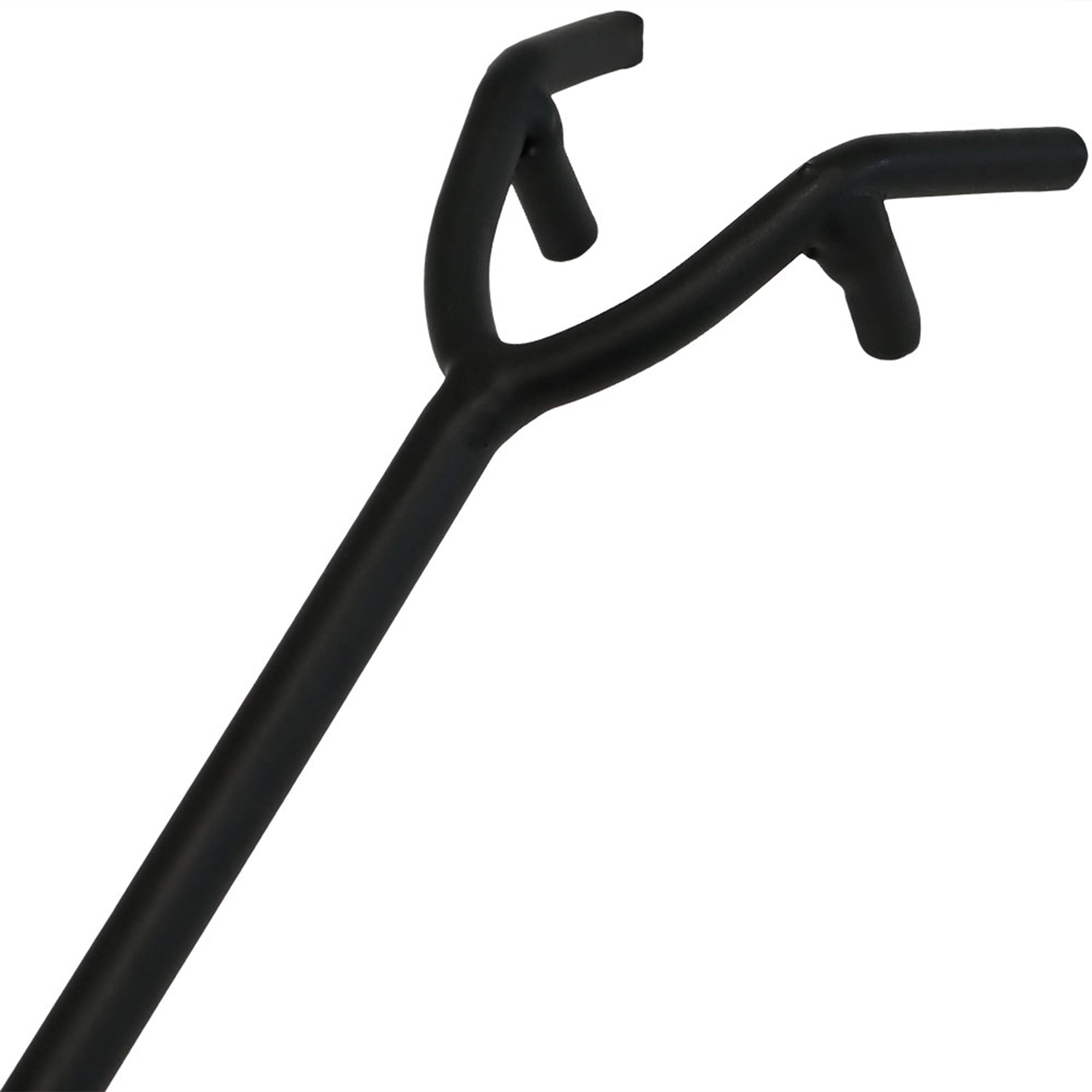 Alt View 6. Sunnydaze - 16 in Steel Fire Pit Poker with Heat Resistant Handle - Black.